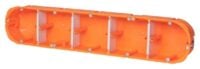 F-tronic Hohlwanddose oval Kunststoff IP30 oval HW50F Ausbrechöffnung