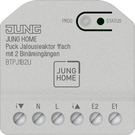 Jung Jung BT P J1 B2 U JUNG HOME Puck Jalousieaktor 1-fach m.2 Binäreingängen