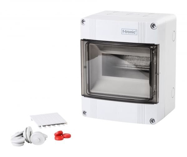 F-tronic Kleinverteiler Aufb 1x12TE Kunststoff APV6 IP65 160x200x120mm DIN-Schiene