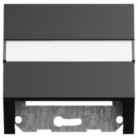 Gira Tragring Mod-Jack schwarz Klemmbef matt 087074 mit Beschriftungs Feld