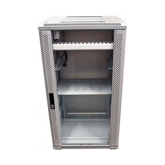 Allnet ALLNET Netzwerkschrank 19" 32HE B600/T1000mm Glastür Lichtgrau SNB-Serie