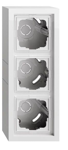 Gira Gira Gehäuse Aufputz 3-fach Kunststoff reinweiß glänzend AP-Geh 106370 IP20