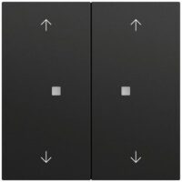 Gira Tastwippe Bussystem KNX-RF (Funk) 510874 schwarz matt Kunststoff Thermopl 2-fach