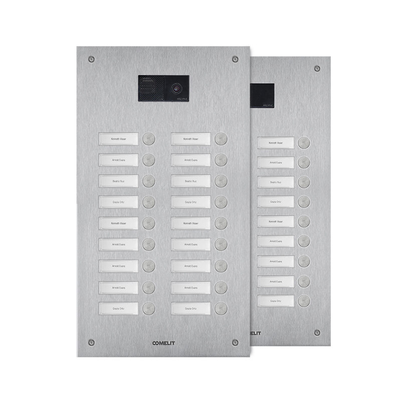 Comelit Comelit Group Frontplatte Steel-Switch 18 Tasten 2-reihig IX0218U