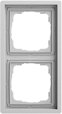 Gira Rahmen 2-fach grau matt Kunststoff F100 0212176