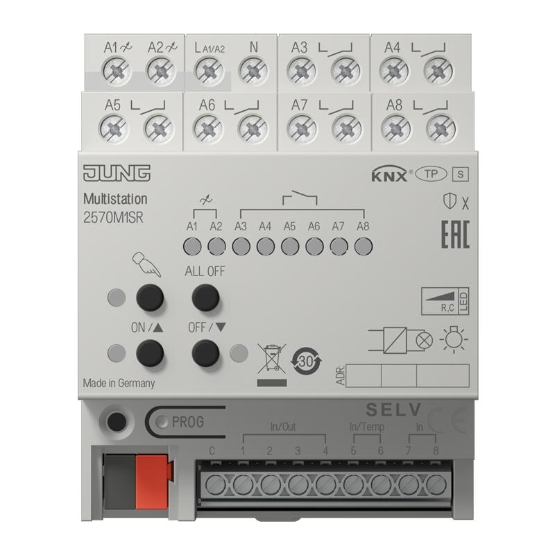 Jung Jung 2570 M1SR KNX Multistation Reiheneinbaugerät 4 TE Secure
