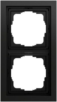 Gira Rahmen 2-fach schwarz matt Kunststoff F200 021274