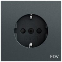 Gira Steckdose 1-fach anthrazit Unterputz mit BS EDV IP20 446173