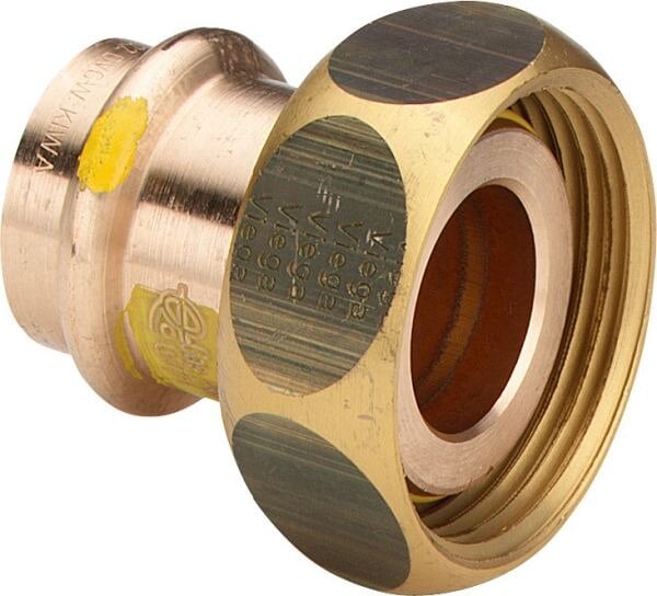 Verschraubung PROFIPRESS-G 2661,für Gas 22x11/8, 351120 aus Rotguss, konisch dichtend