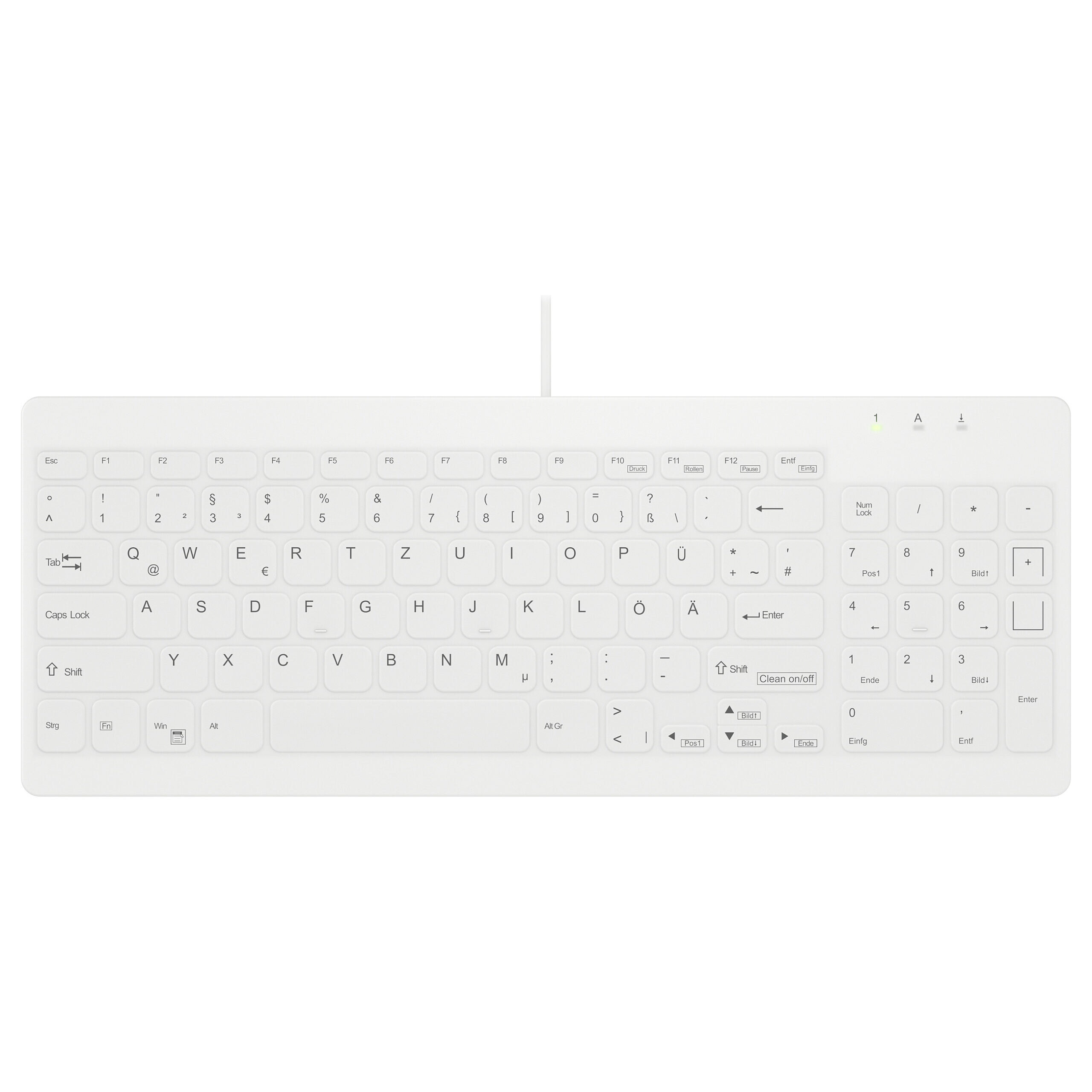 Cherry Cherry Active KEY MTA AK-C7012 Corded DE-Layout IP68 weiß
