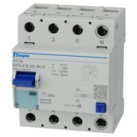 DOEPKE FI-Schutzschalter B 4-polig 400V 16A DFS4 016-4/0,03-B SK MI R 0,03A 4TE Reiheneinbaugerät
