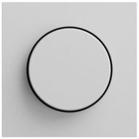Gira Drehknopf Symbol Dimmer grau lackiert 065076