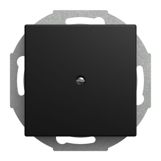 Busch-Jaeger Busch-Jaeger Zentralplatte schwarz matt Busch-balance SI 2527-915 Leitungsauslas