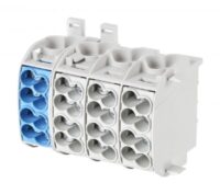 F-Tronic Hauptleitungsabzweigklemm 4P 25mm² grau/blau "L/N" HLAK4P25GRBL