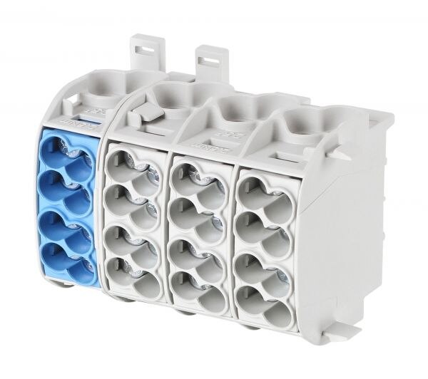 F-Tronic F-Tronic Hauptleitungsabzweigklemm 4P 25mm² grau/blau "L/N" HLAK4P25GRBL
