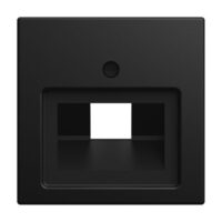 Busch-Jaeger Zentralplatte UAE/IAE schwarz matt Busch-balance SI 1803-915 Schraubbefestigung