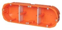 F-tronic Hohlwanddose oval Kunststoff IP30 oval HW30F Ausbrechöffnung