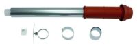 senkrecht Dachdurchführung Brennw. Luft-/Abgasführung, 80/125 mm, rot