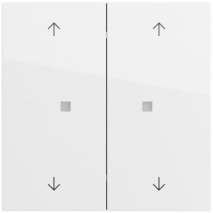 Gira Gira Tastwippe KNX reinweiß glänzend Kunststoff Thermopl 517470 2-fach