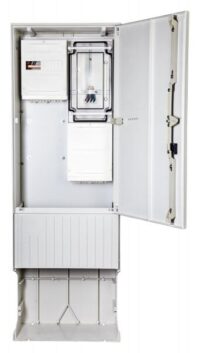 F-Tronic Zähleranschlusssäule 1Z 1stö ZSA172-2-ZK-HG 2Feld IP54 SS_5p