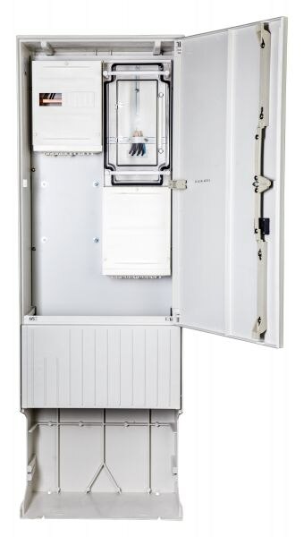 F-Tronic Zähleranschlusssäule 1Z 1stö ZSA172-2-ZK-HG 2Feld IP54 SS_5p