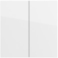 Gira Bedienelement 2-fach reinweiß glänzend 536270