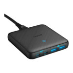 Anker 543 PowerPort Atom III Charger 65W Slim 4-Port GaN 1 x USB-C 45W 1 x USB-C 20W 2 x USB-A