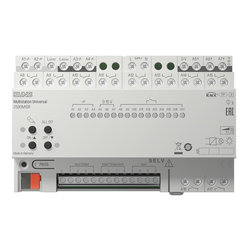 Jung Jung 2590 M1SR KNX Multistation Universal Reiheneinbaugerät 8 TE Secure