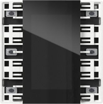 Gira Tastsensor KNX Unterputz wei&szlig; 6-fach 3pkt LED 5015003 inklusive Ankoppl mit Display