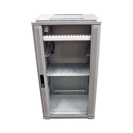 Allnet ALLNET Netzwerkschrank 19" 22HE B600/T1200mm Glastür Lichtgrau SNB-Serie