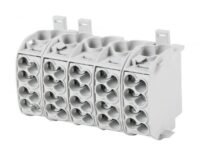 F-Tronic Hauptleitungsabzweigklemm 5P 25mm² grau "L" HLAK5P25GR