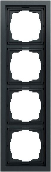 Gira Gira Rahmen 4-fach anthrazit lackiert Kunststoff F200 021473