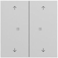 Gira Tastwippe KNX grau matt Kunststoff Thermopl 2-fach 517476