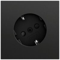 Gira Steckdose 1-fach schwarz matt Unterputz mit BS IP20 441874