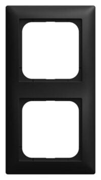 Busch-Jaeger Rahmen 2-fach schwarz matt Kunststoff Busch-balance SI 1722-915