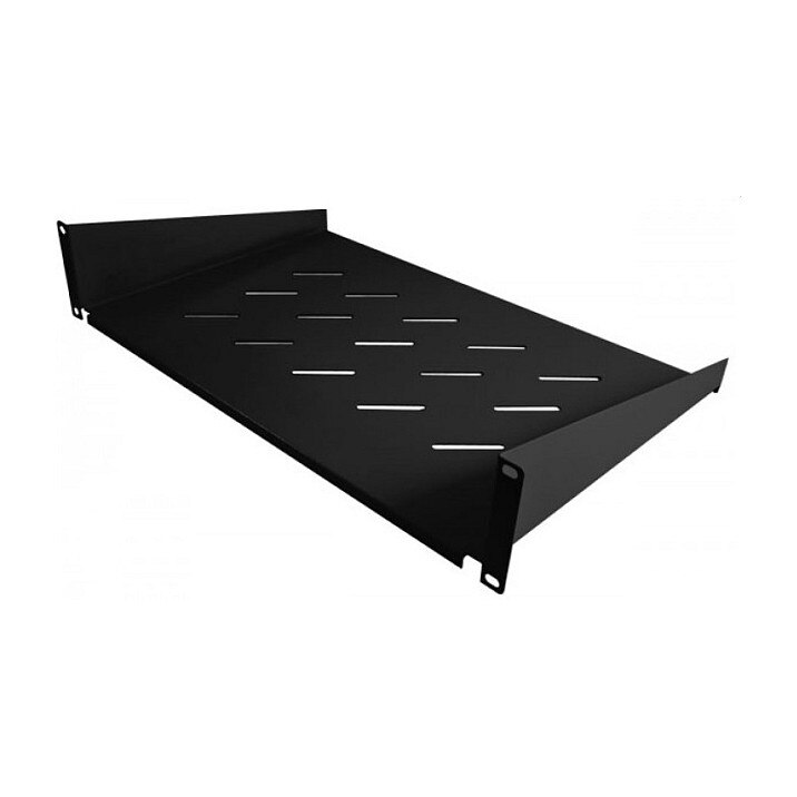 Allnet ALLNET Fachboden T300mm/2HE Schwarz Frontmontage