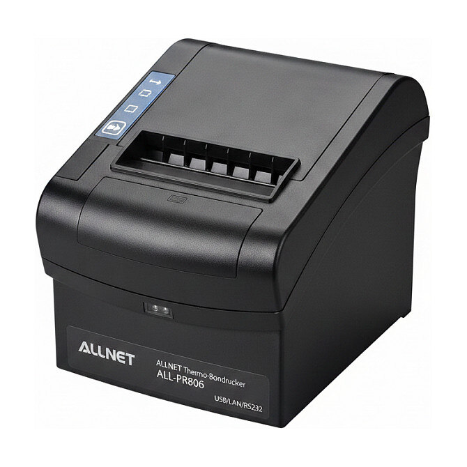 Allnet ALLNET Kasse ALLNET Thermo-Bondrucker / Kassendrucker ALL-PR806. USB/LAN/RS232. schwarz
