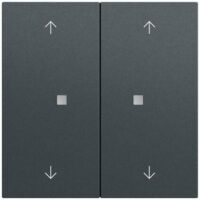 Gira Tastwippe KNX anthrazit glänzend Kunststoff Thermopl 517473 2-fach