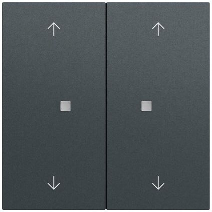 Gira Gira Tastwippe KNX anthrazit glänzend Kunststoff Thermopl 517473 2-fach
