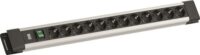 Bachmann Steckdosenleiste 12-fach grau 2m 45° CONNECTUS BM005901 mit Ein/Aus IP20