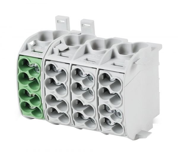F-Tronic F-Tronic Hauptleitungsabzweigklemm 4P 25mm² grau/grün "L/PE" HLAK4P25GRGRGE