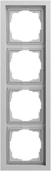 Gira Gira Rahmen 4-fach grau matt Kunststoff F200 021476
