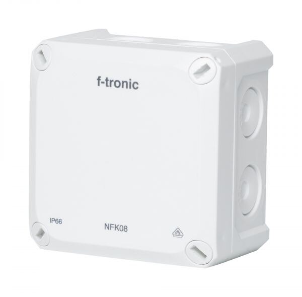 F-Tronic F-Tronic Abzweigdose IP66 85x85x54mm Kunststoff NFK08ws quadrat Wand/Decke hfr