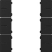Gira Tastwippe schwarz matt Kunststoff Thermopl 3-fach 5019005
