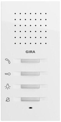 Gira Audio-Innenstation Bus Aufputz reinweiß 125070 55x127x20mm Rufabschalt