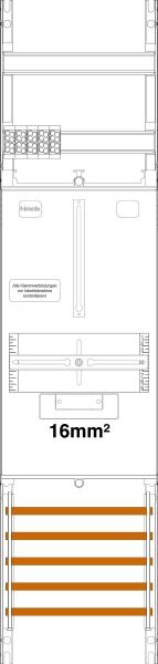 F-Tronic F-Tronic Komplettfeld 1Z 3PBf mit Verdr Z1B-16 1050x250mm SS_5p 300mm