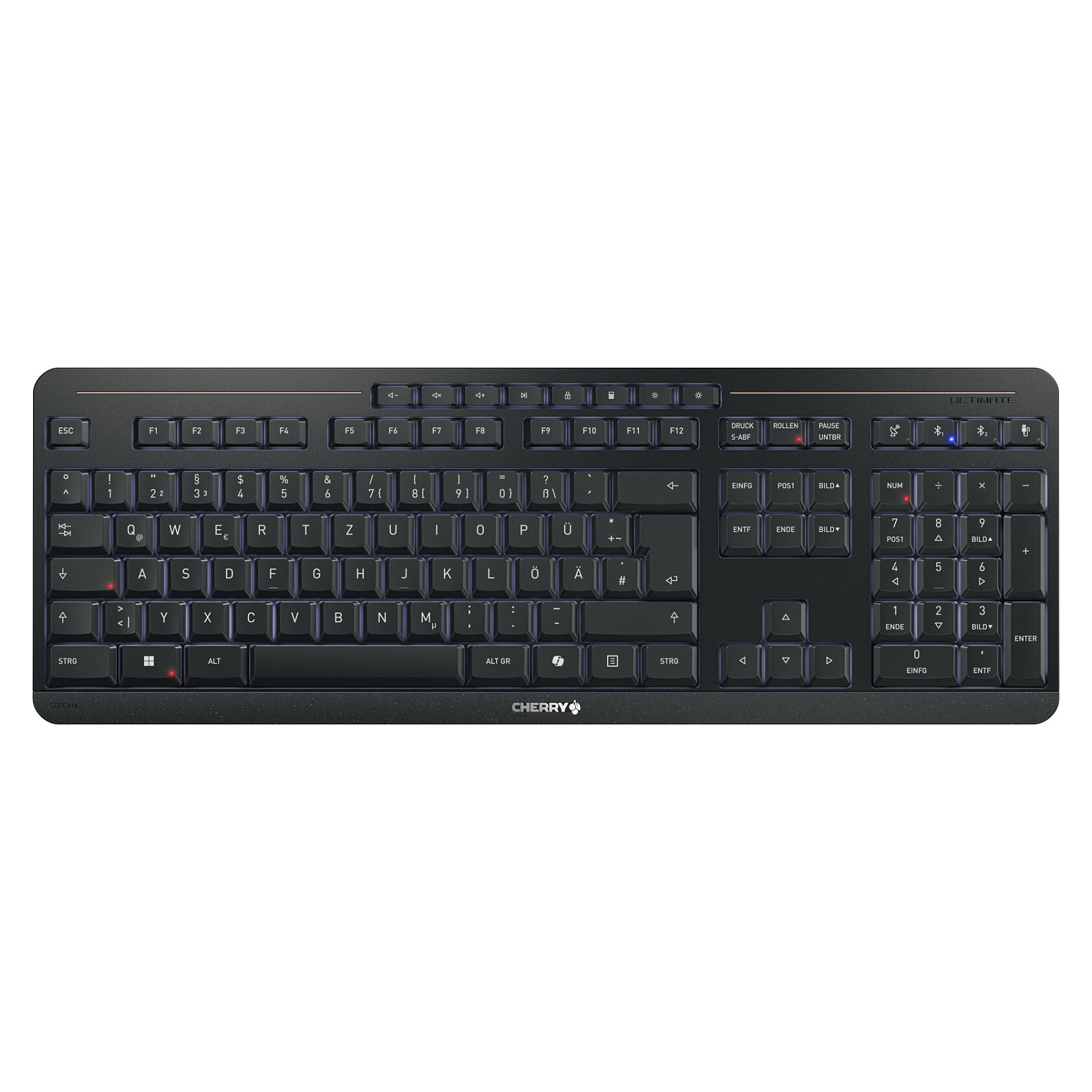 Cherry Cherry TAS Stream KEYBOARD Ultimate DE schwarz