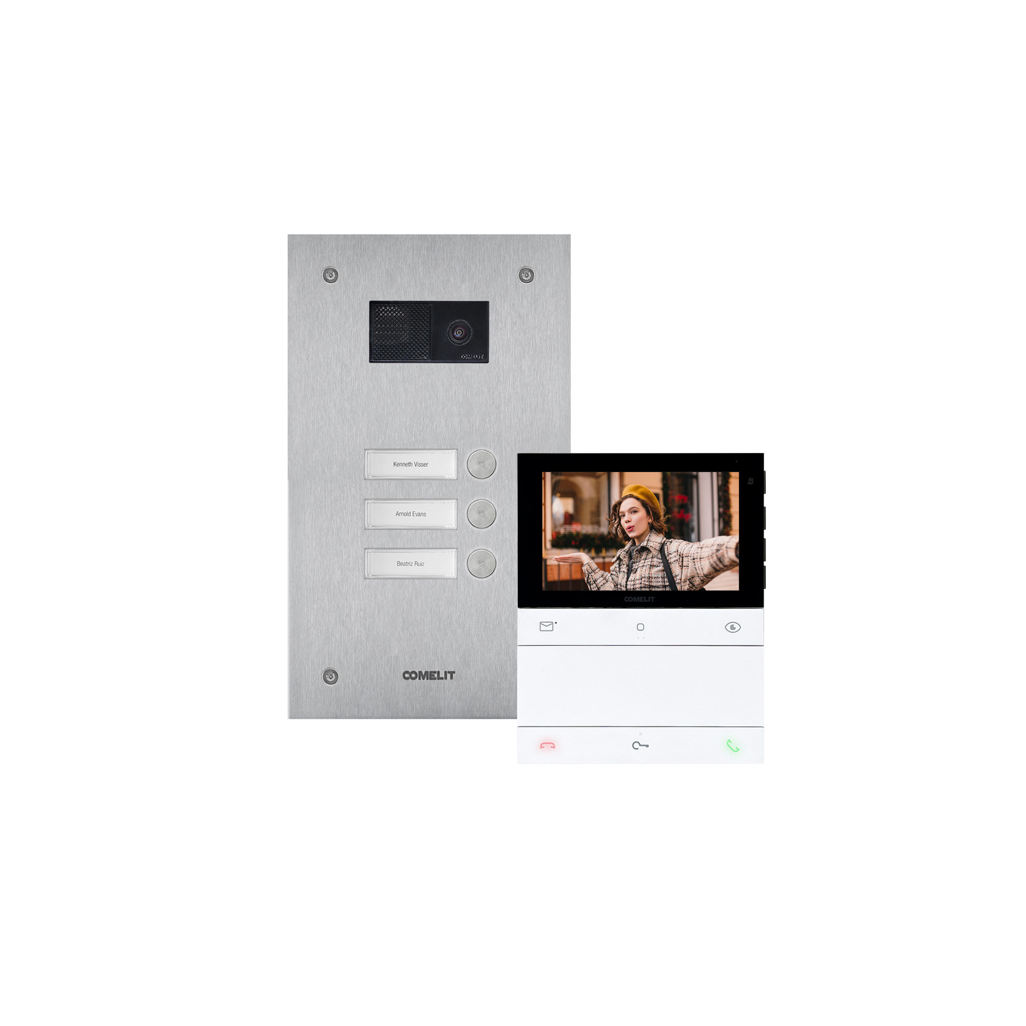 Comelit Comelit Group Dreifamilienhauskit Switch, Logos, SB2 KVS2003LS