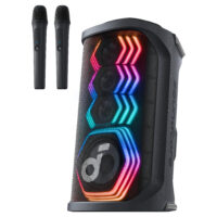 ANKER Soundcore Rave 3S Bluetooth 200W Partybox AI Karaoke IPX4 Beat-synced Lichtshow Auracast inklusive 2 kabellose Mikro...