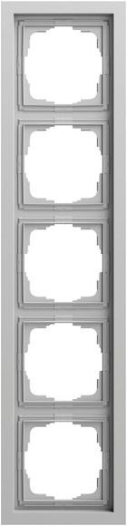 Gira Gira Rahmen 5-fach grau matt Kunststoff F200 021576